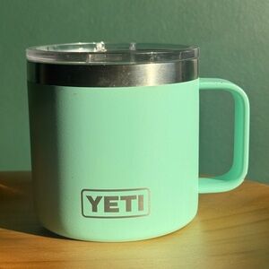 YETI Rambler 14 oz Seafoam BPA Free Mug